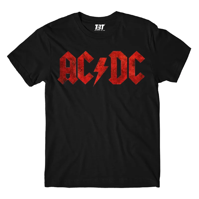 trendy white T-shirts -AC/DC T shirt - Electro Rock