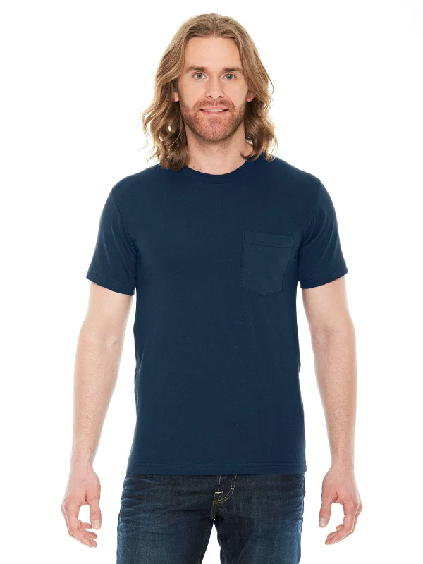 classic grey T-shirts -American Apparel Unisex Fine Jersey Pocket Short Sleeve T-Shirt