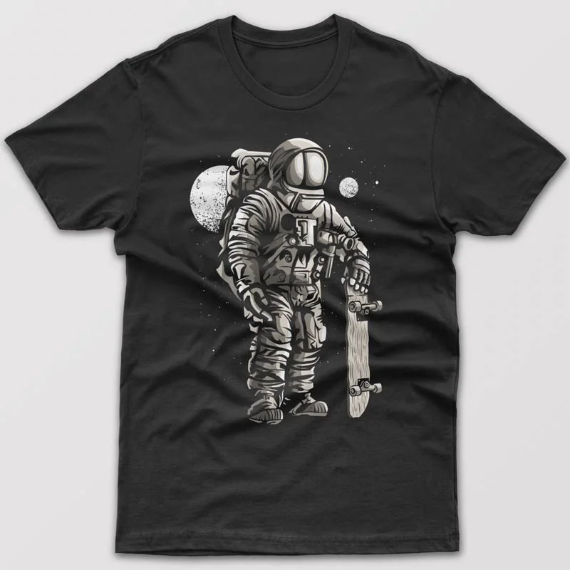 crew-neck maroon T-shirts -Astronaut Skater - T-shirt