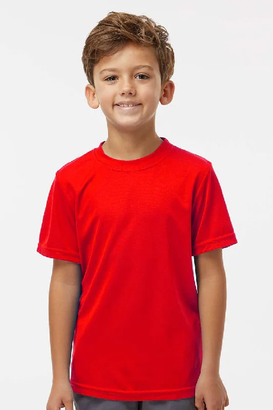 camouflage orange T-shirts -Augusta Sportswear Youth Nexgen Moisture Wicking Short Sleeve Crewneck T-Shirt - Scarlet Red