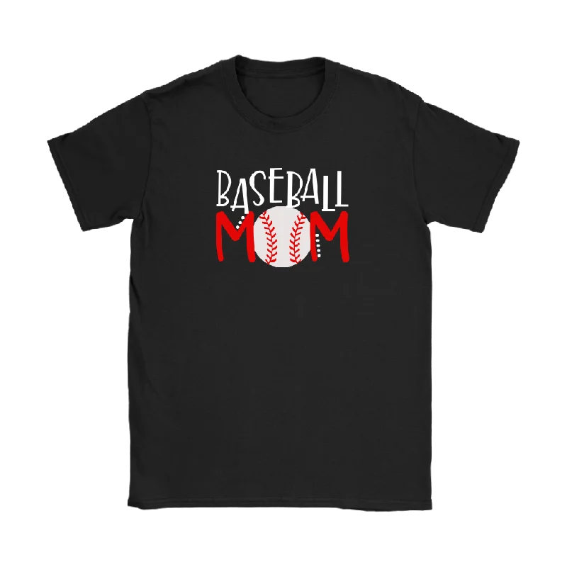 organic blue T-shirts -BASEBALL MOM Women's T-Shirt