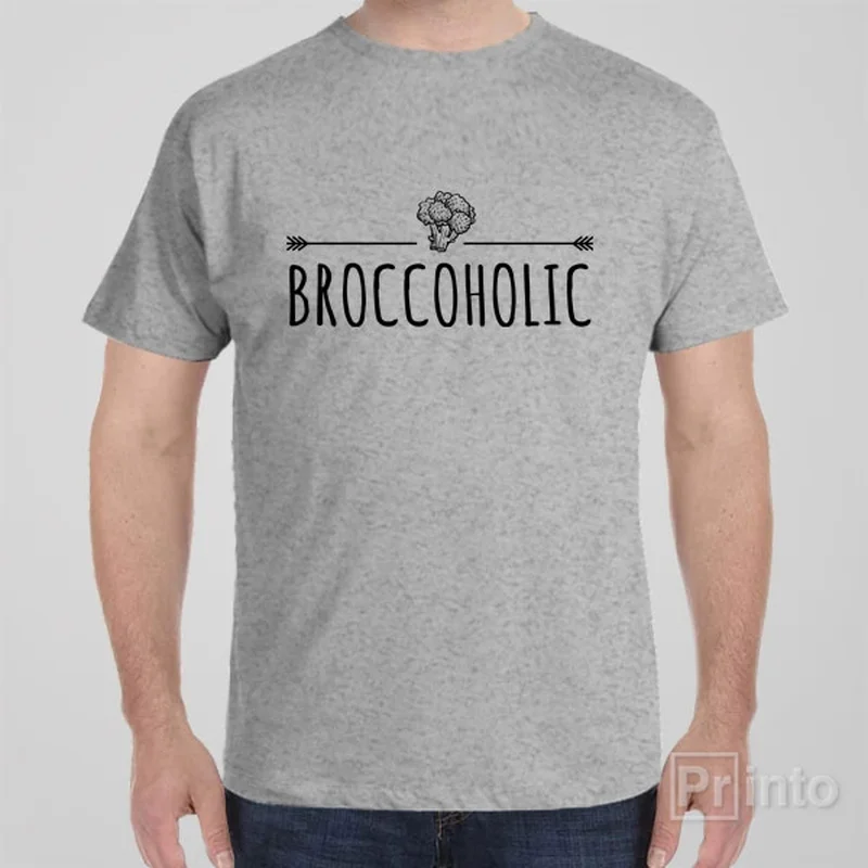 soft yellow T-shirts -Broccoholic - T-shirt