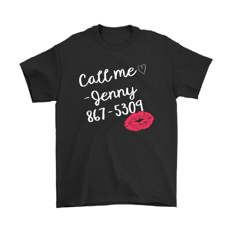 breathable pink T-shirts -Call Me, Jenny 867-5309 80's Retro Unisex T-Shirt