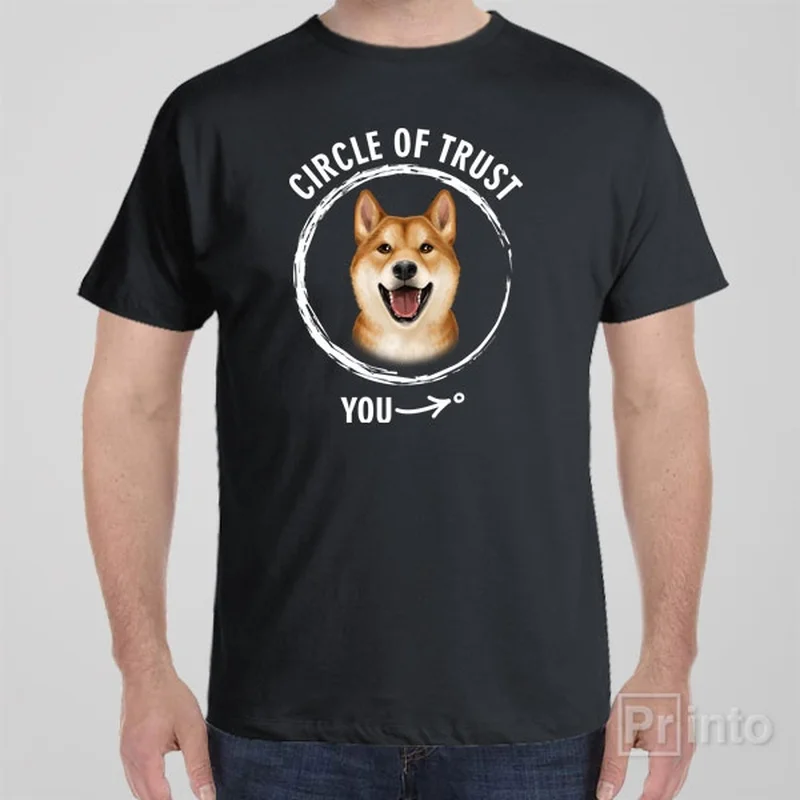 team grey T-shirts -Circle of trust (Shiba Inu) - T-shirt