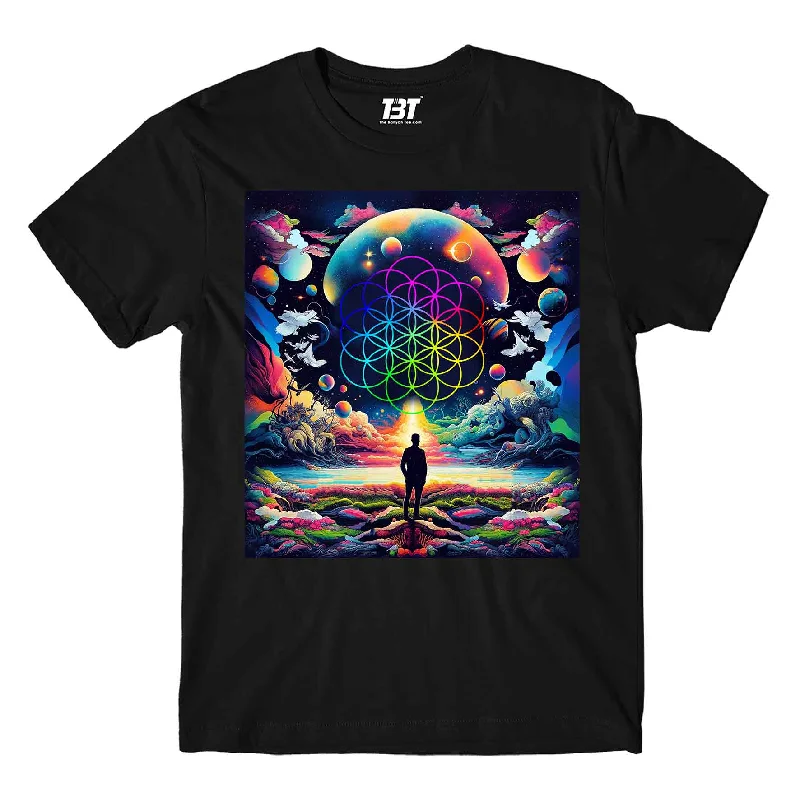 blue black T-shirts -Coldplay T shirt - Ethereal Skies