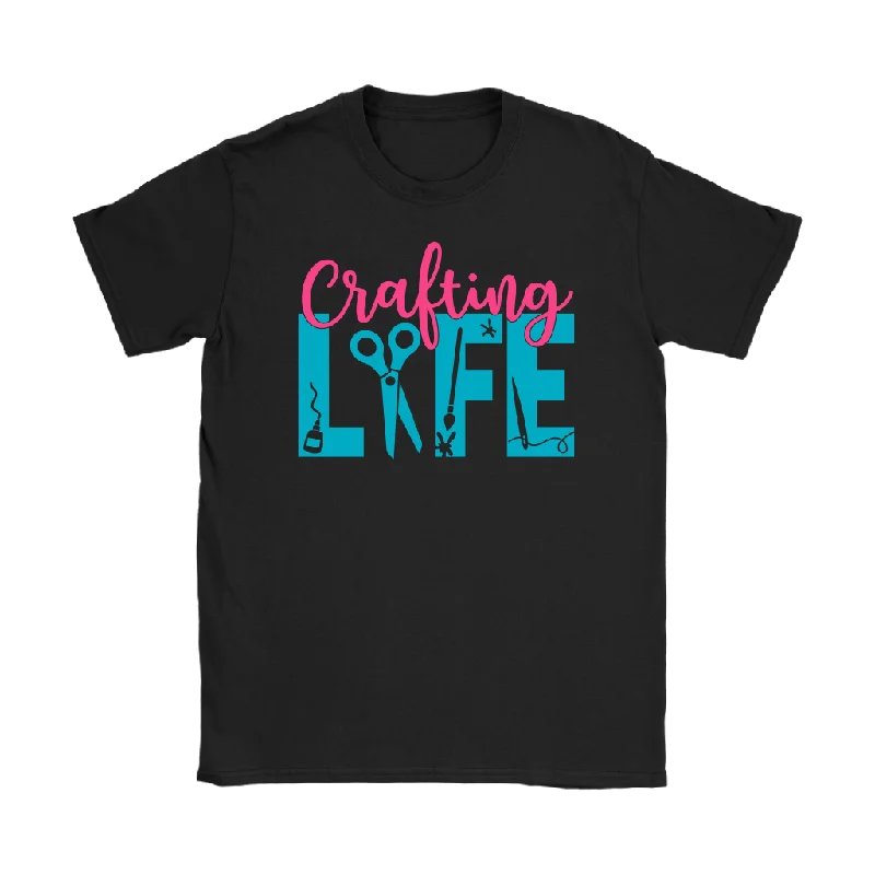 funny white T-shirts -CRAFTING LIFE Crafter WOMEN'S T-SHIRT