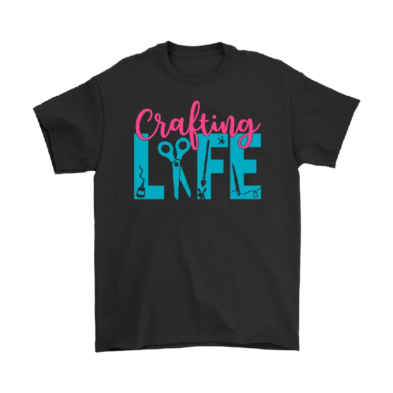 organic purple T-shirts -CRAFTING LIFE Crafter MEN'S T-SHIRT