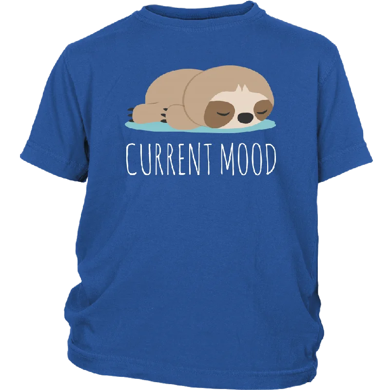 trendy purple T-shirts -CURRENT MOOD Sloth Youth T-Shirt