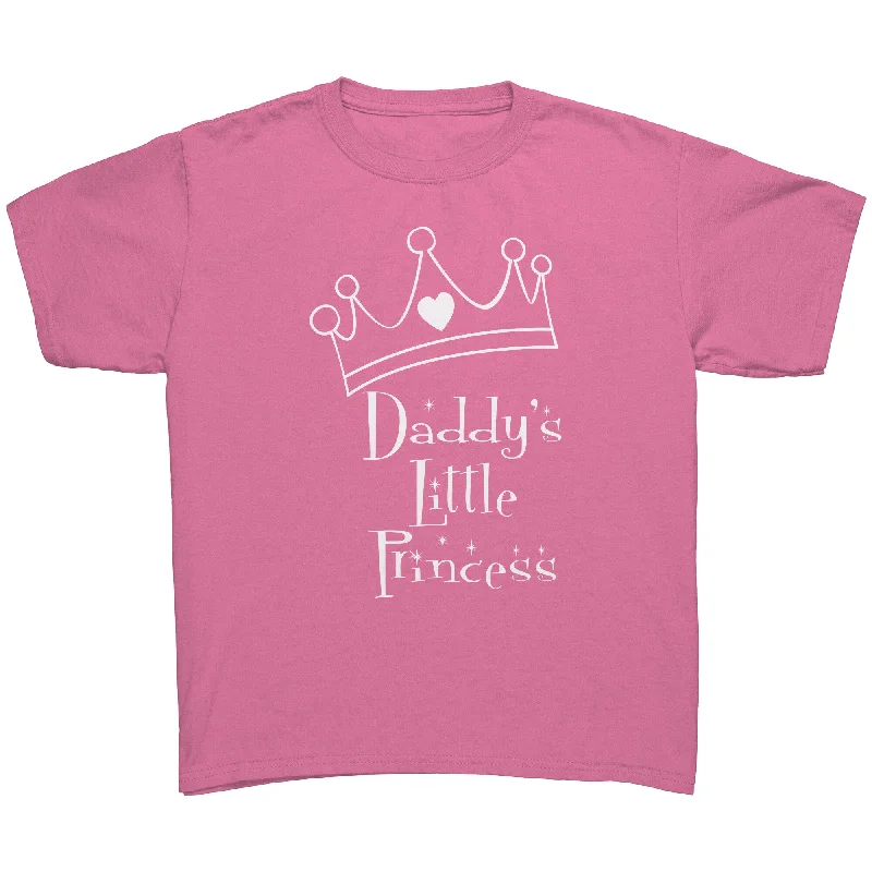 V-neck purple T-shirts -DADDY'S LITTLE PRINCESS Youth T-Shirt