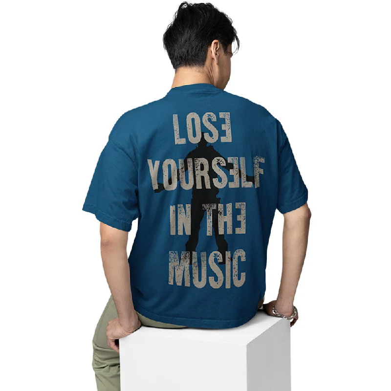 trendy green T-shirts -Eminem Oversized T shirt - Lose Yourself In The Music