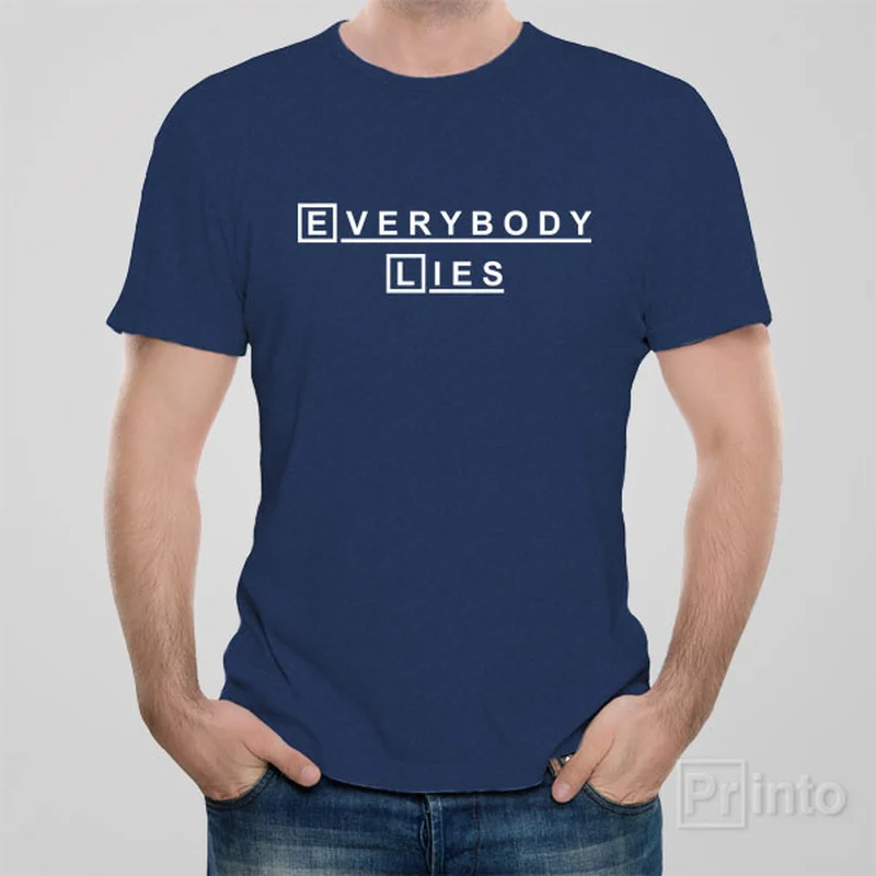 floral teal T-shirts -Everybody lies - T-shirt