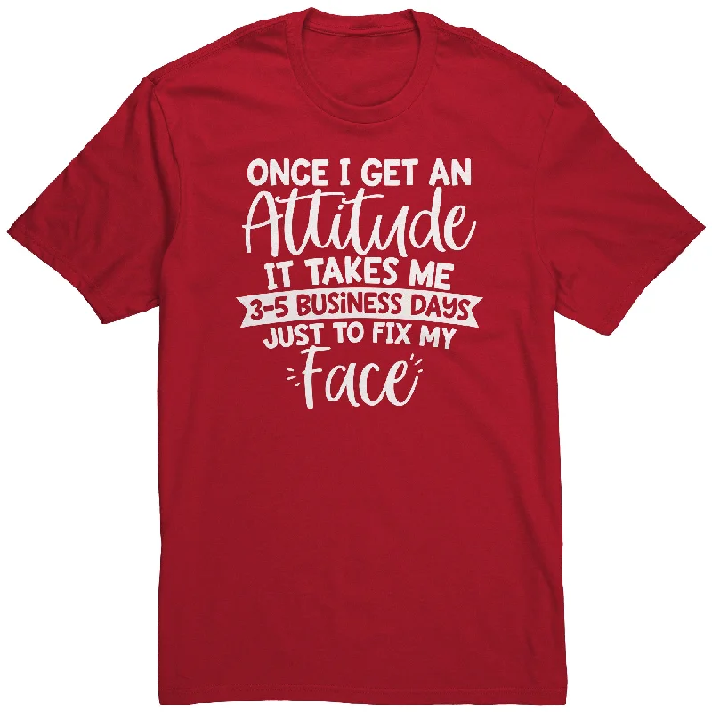 bold purple T-shirts -Fix My Face from My Attitude Unisex T-Shirt