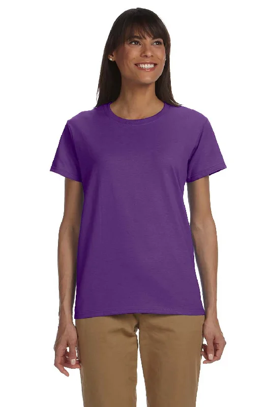 stylish beige T-shirts -Gildan Womens Ultra Short Sleeve Crewneck T-Shirt - Purple