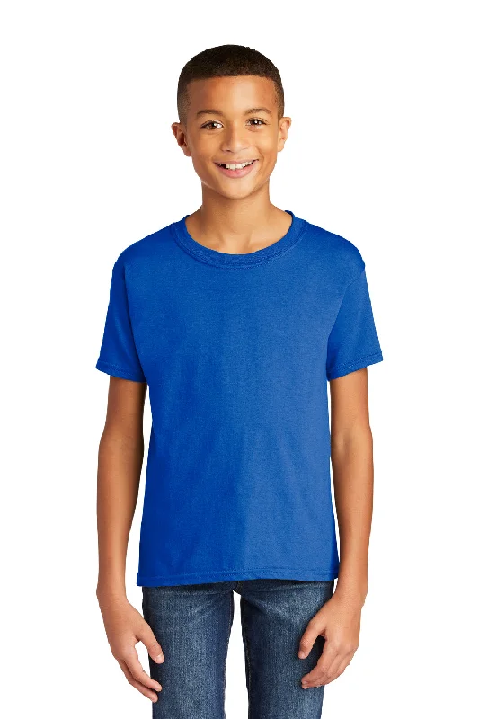 graphic white T-shirts -Gildan Youth Softstyle Short Sleeve Crewneck T-Shirt - Royal Blue