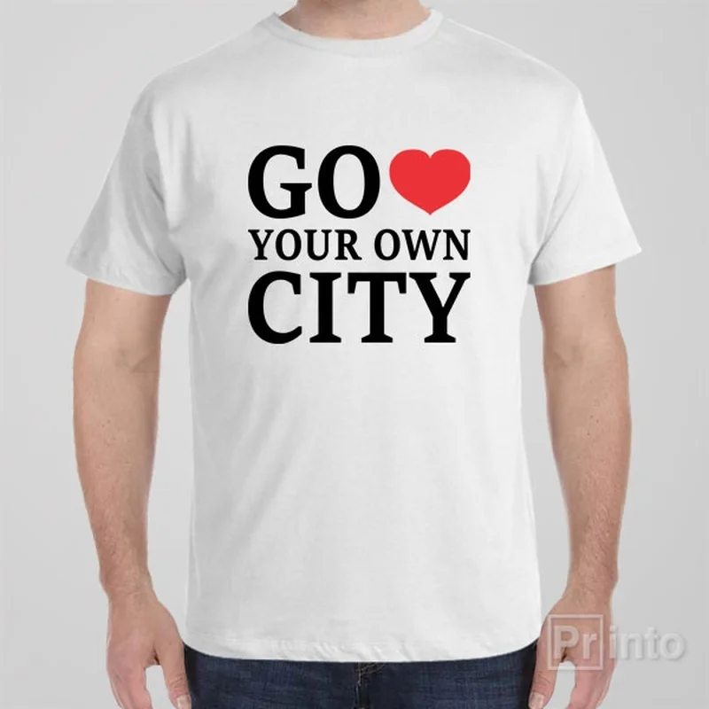 team blue T-shirts -Go love your own city - T-shirt