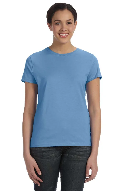 soft pink T-shirts -Hanes Womens Nano-T Short Sleeve Crewneck T-Shirt - Carolina Blue