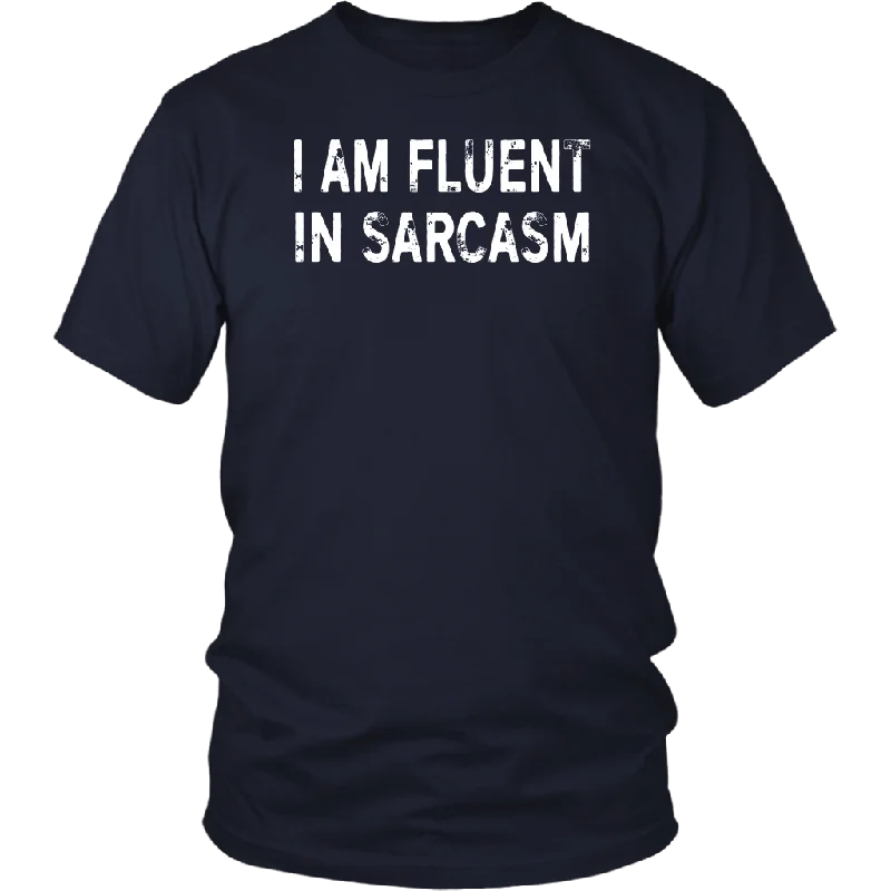 soft yellow T-shirts -I AM FLUENT IN SARCASM Short-Sleeve Unisex T-Shirt