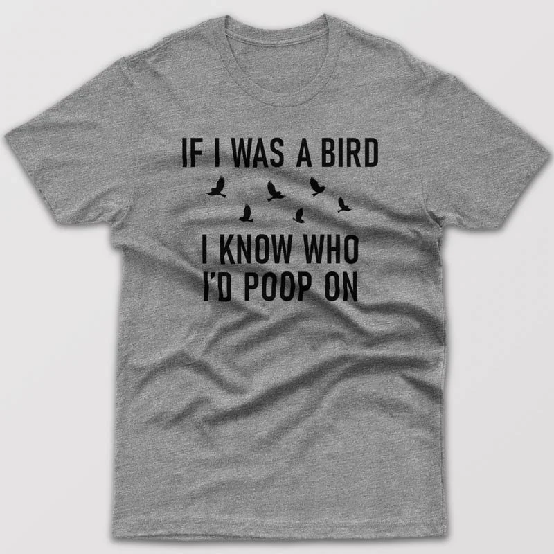 cotton maroon T-shirts -If I was a bird - T-shirt