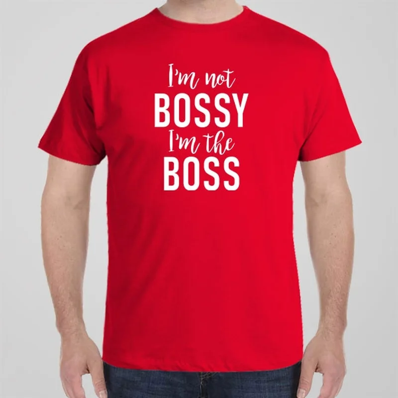 plus-size orange T-shirts -I'm not Bossy, I'm the Boss - T-shirt