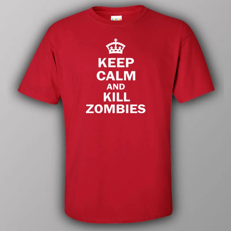 urban teal T-shirts -Keep calm and kill zombies - T-shirt