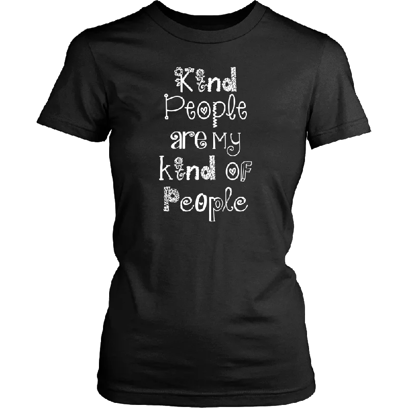 short-sleeve yellow T-shirts -KIND PEOPLE ARE MY KIND OF PEOPLE Women's T-Shirt