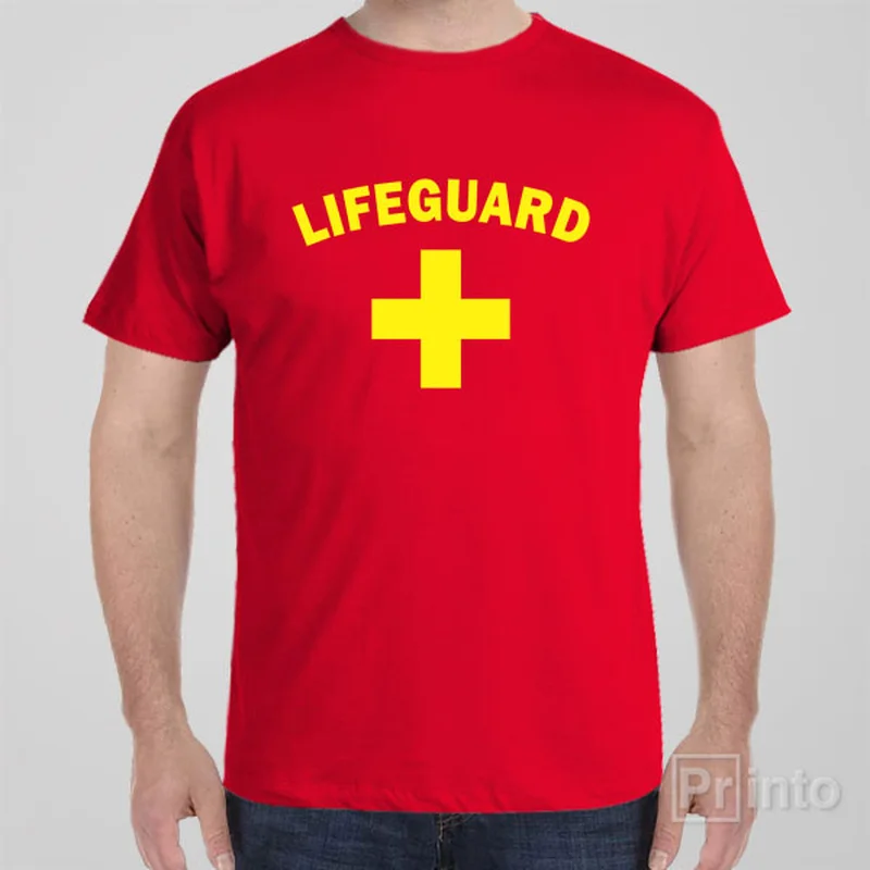 plain teal T-shirts -Lifeguard T-shirt