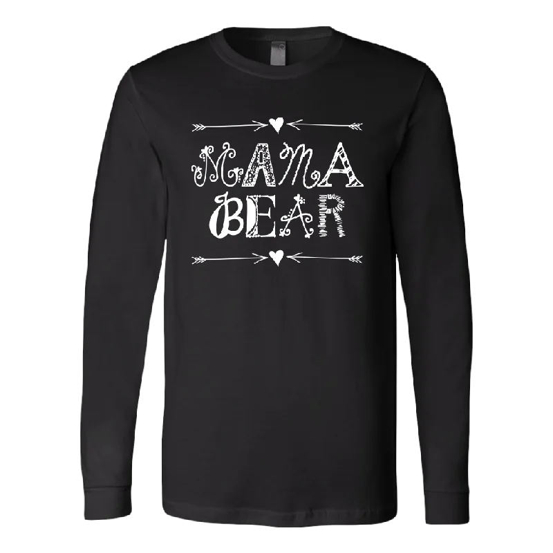 summer teal T-shirts -MAMA BEAR Long Sleeve T-Shirt, Canvas Brand