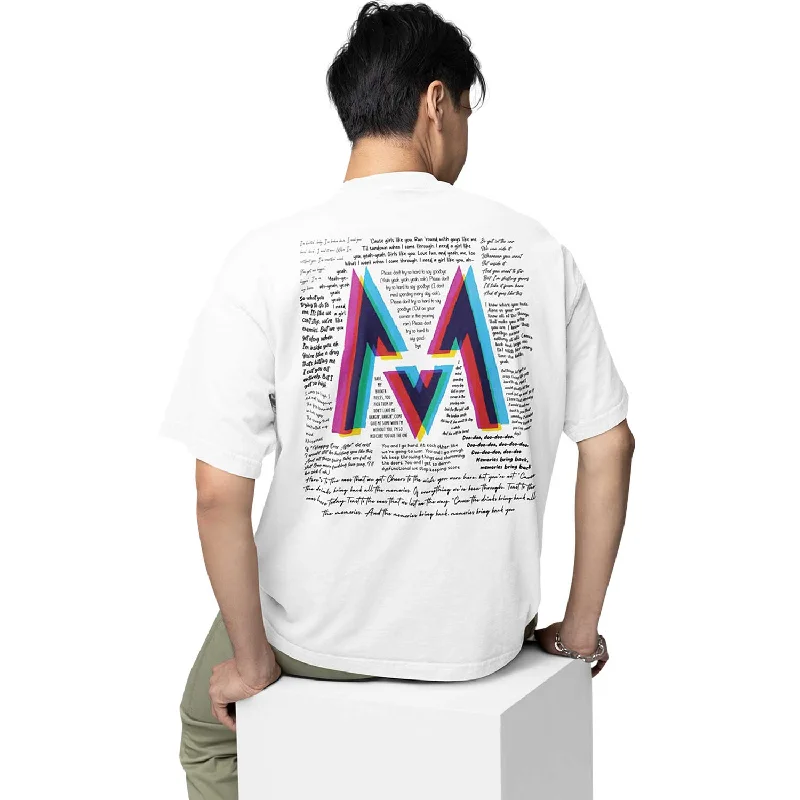 holiday blue T-shirts -Maroon 5 Oversized T shirt - M5