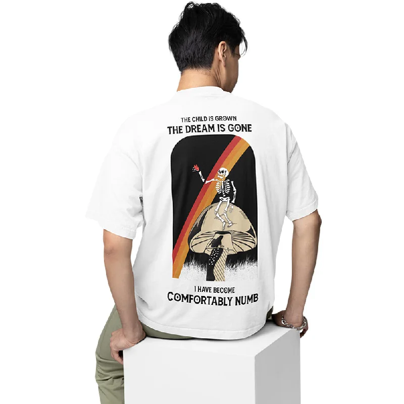 minimalist orange T-shirts -Pink Floyd Oversized T shirt - Comfortably Numb