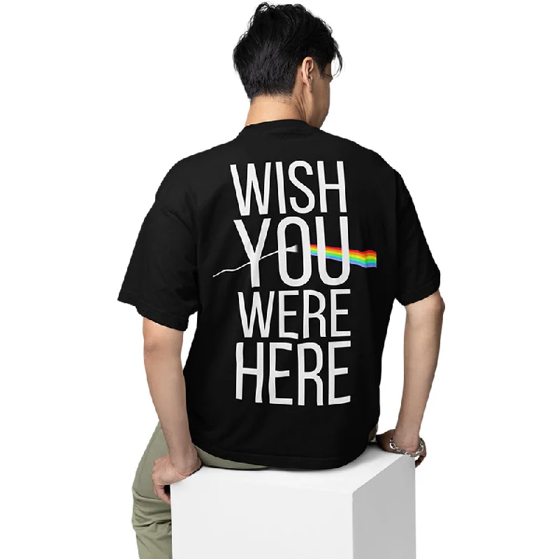 funny white T-shirts -Pink Floyd Oversized T shirt - How I Wish You Were Here