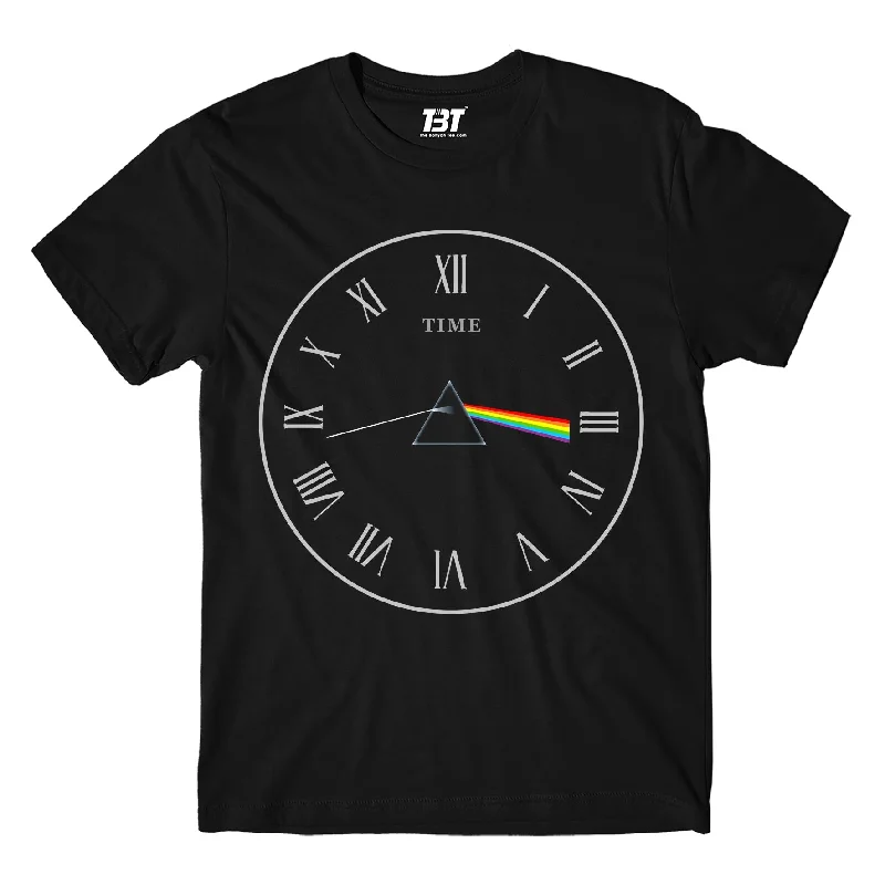 soft-touch red T-shirts -Pink Floyd T shirt - Time