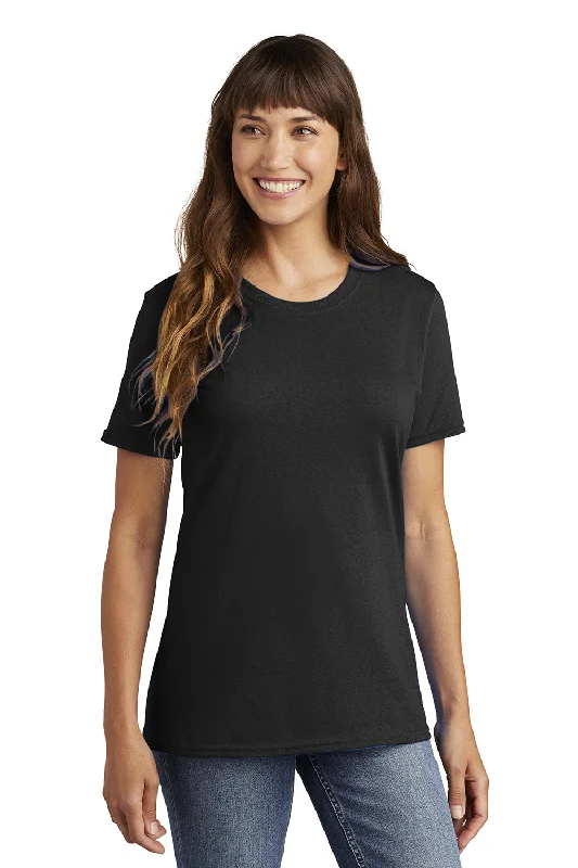 cotton blue T-shirts -Port & Company Womens Core Short Sleeve Crewneck T-Shirt - Jet Black