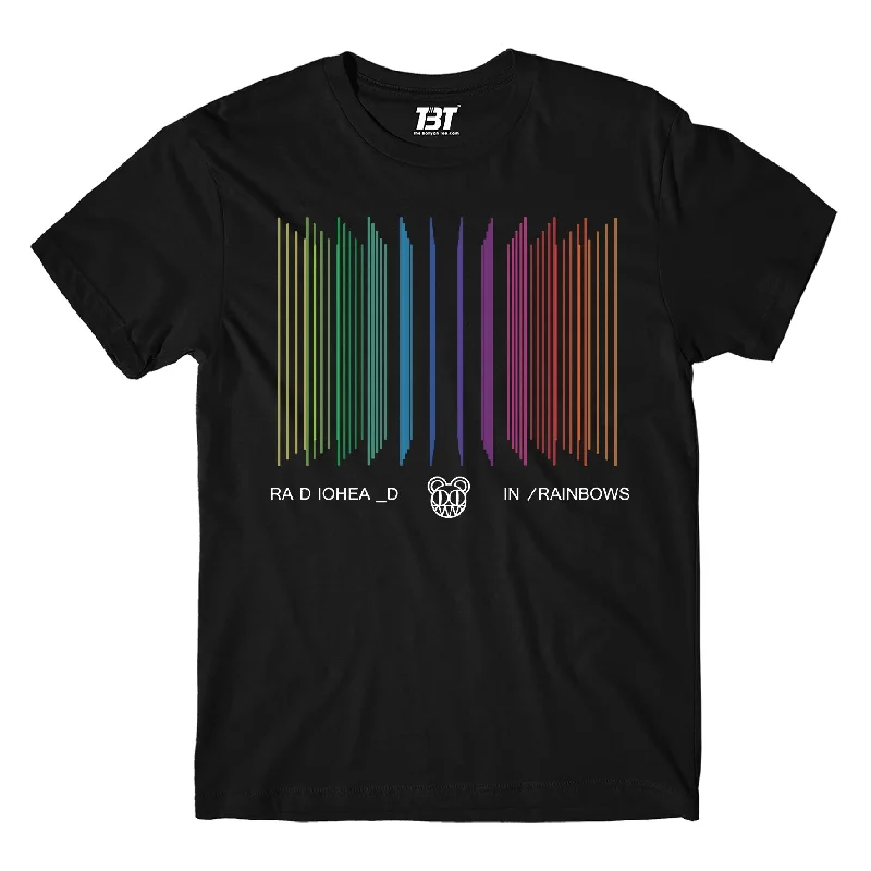 striped navy T-shirts -Radiohead T shirt - In Rainbows