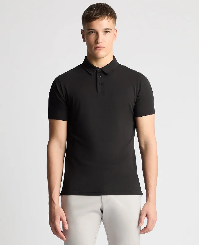 custom black T-shirts -Relaxed Fit Tencel Polo