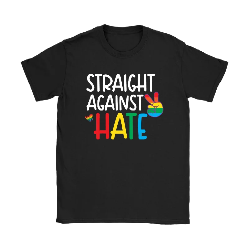 oversized black T-shirts -STRAIGHT AGAINST HATE Women's T-Shirt