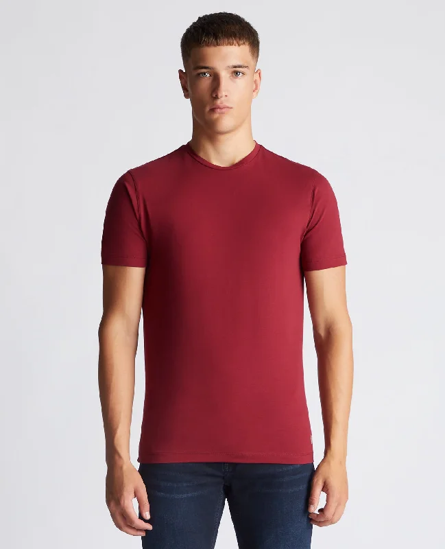 eco-friendly indigo T-shirts -Tapered Fit Cotton-Stretch T-Shirt