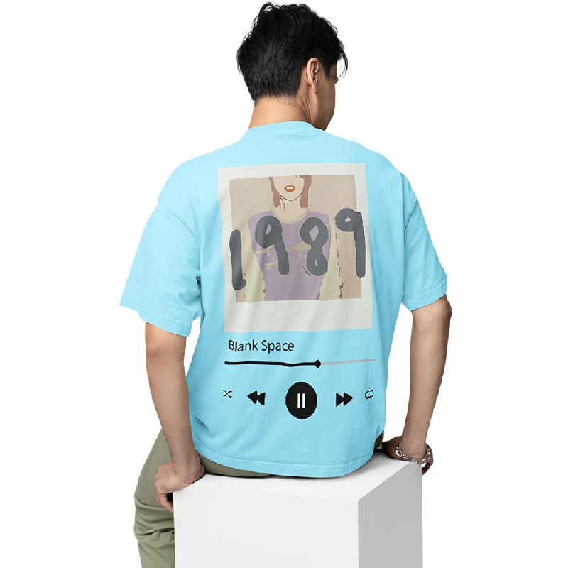 slim-fit brown T-shirts -Taylor Swift Oversized T shirt - Blank Space