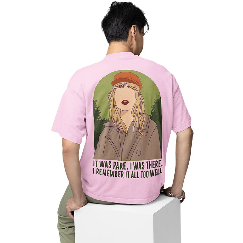 soft pink T-shirts -Taylor Swift Oversized T shirt - Remember It All Too Well