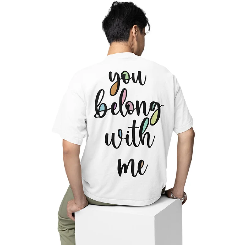 durable teal T-shirts -Taylor Swift Oversized T shirt - You Belong With Me