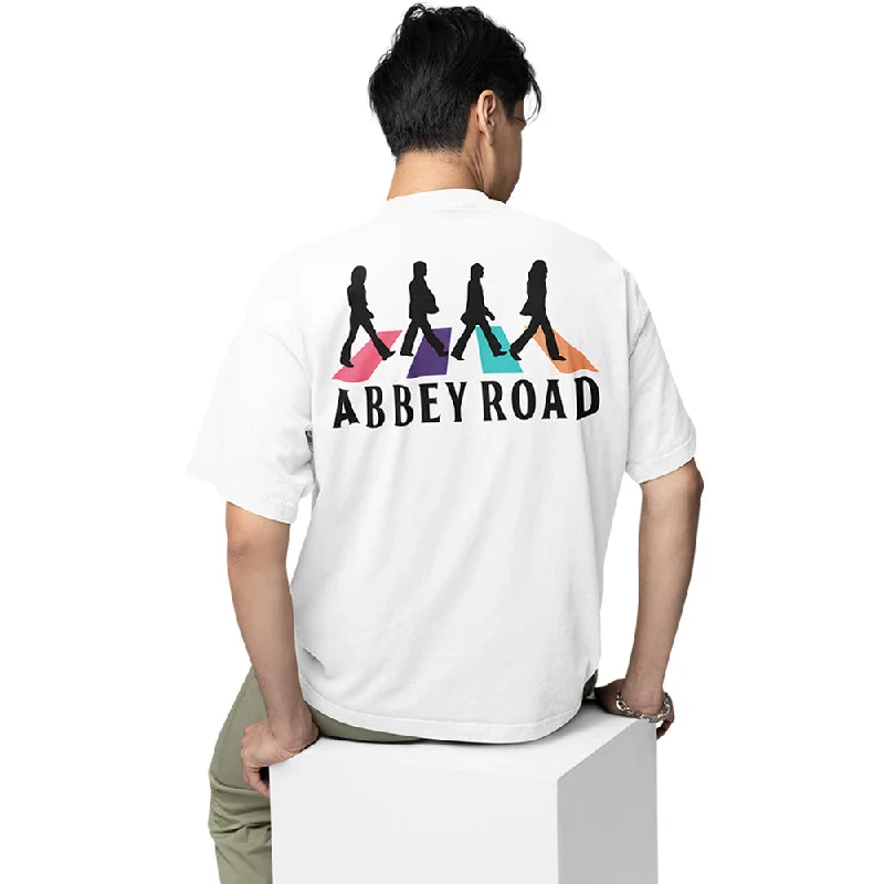 soft yellow T-shirts -The Beatles Oversized T shirt - Abbey Road