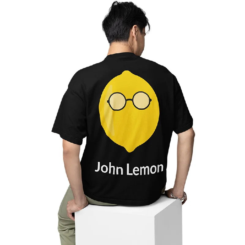 organic blue T-shirts -The Beatles Oversized T shirt - John Lemon