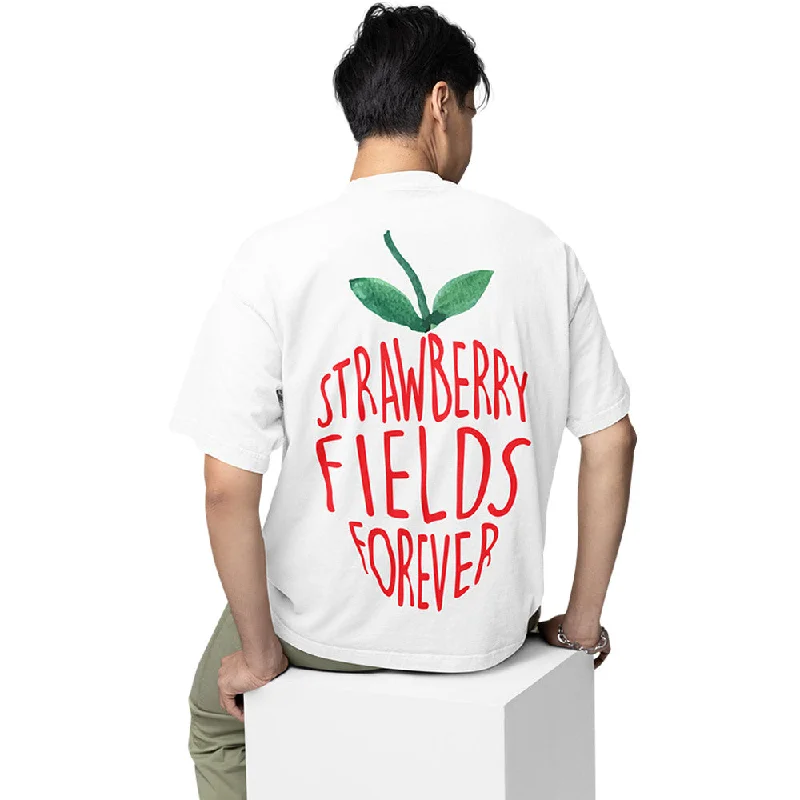 urban green T-shirts -The Beatles Oversized T shirt - Strawberry Fields