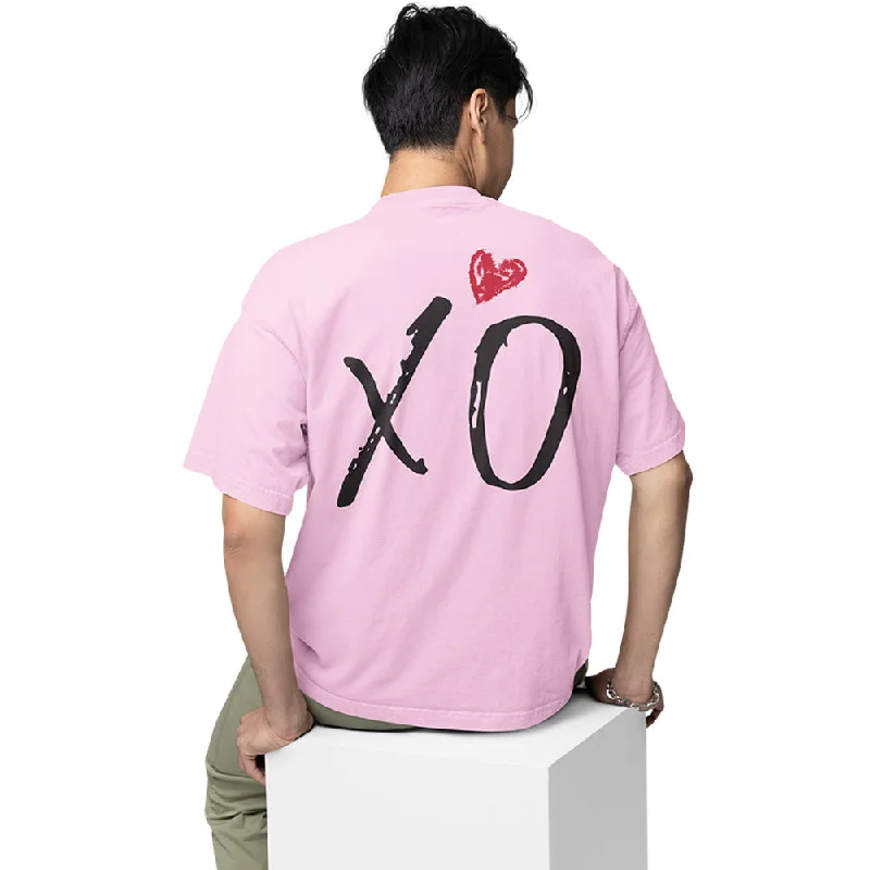 holiday maroon T-shirts -The Weeknd Oversized T shirt - XO