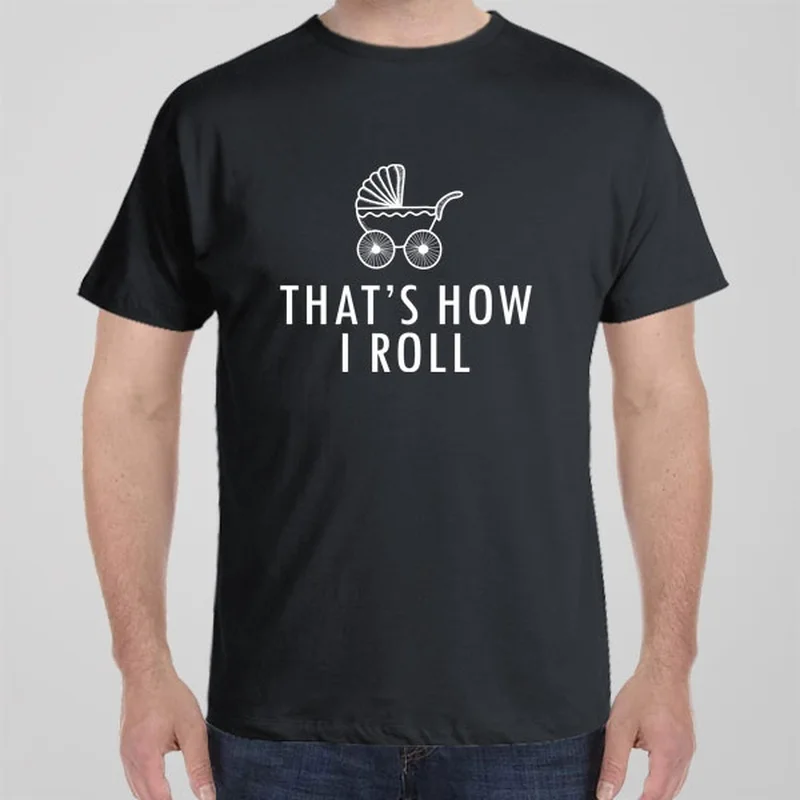 plus-size grey T-shirts -This is how I roll (pram) - T-shirt