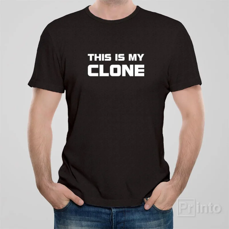 bright maroon T-shirts -This is my clone - T-shirt