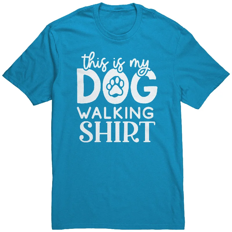 organic purple T-shirts -This is My Dog Walking Shirt Unisex T-Shirt