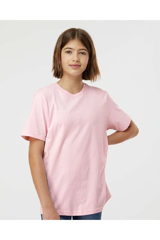 urban teal T-shirts -Tultex Youth Jersey Short Sleeve Crewneck T-Shirt - Light Pink