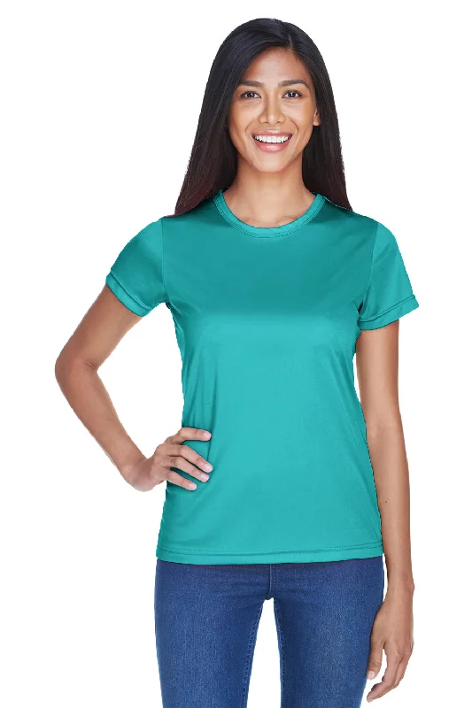 bright blue T-shirts -UltraClub Womens Cool & Dry Performance Moisture Wicking Short Sleeve Crewneck T-Shirt - Jade Green