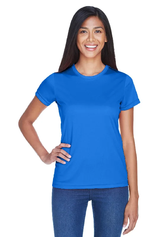 bold pink T-shirts -UltraClub Womens Cool & Dry Performance Moisture Wicking Short Sleeve Crewneck T-Shirt - Royal Blue