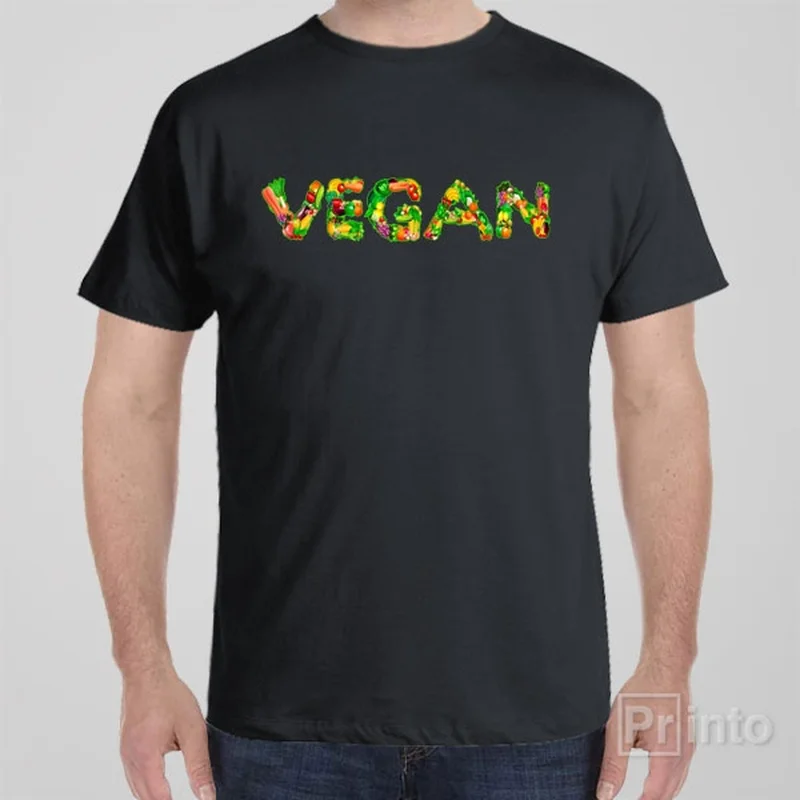 stylish brown T-shirts -Vegan Collage - T-shirt